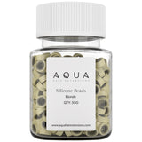 AQUA 5mm SILICONE BEADS - BLONDE 500 pc.