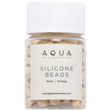 AQUA 5mm SILICONE BEADS - BLONDE 150 pc.