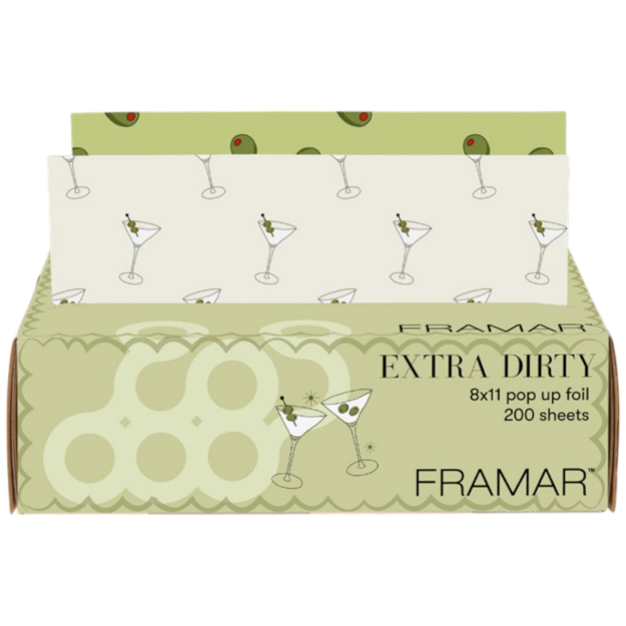 Framar Embossed Switch Pop Up Foil Medium Extra Dirty 8 inch x 11 inch 200 ct.