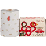 Framar Embossed Foil Roll Medium Holly Day 320 ft.