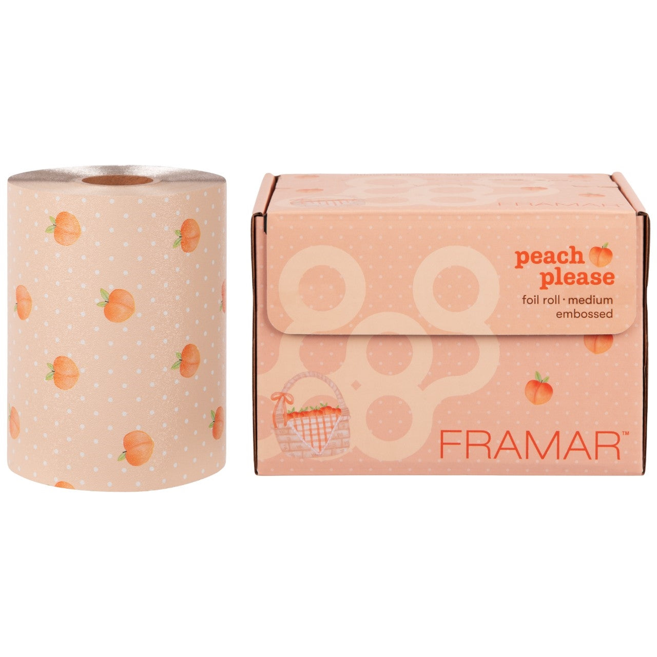 Framar Peach Please Embossed Roll 320 ft.