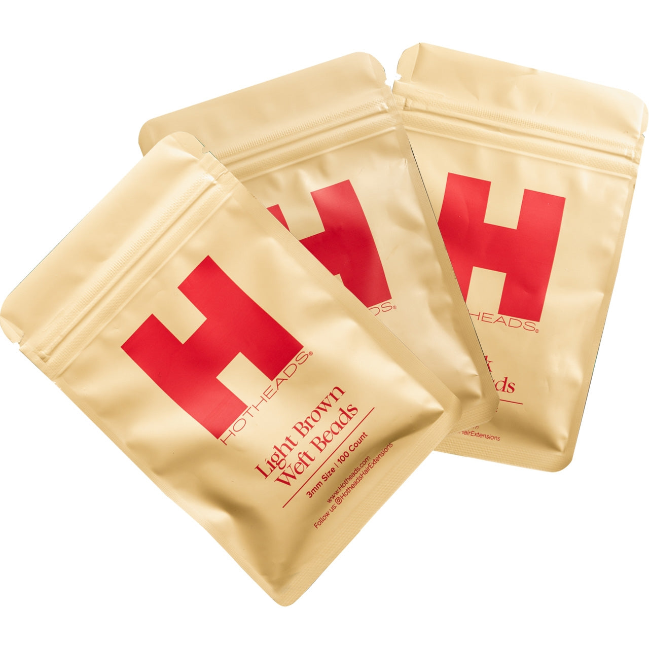 Hotheads Light Brown 3 mm Silicone Beads 100 ct.