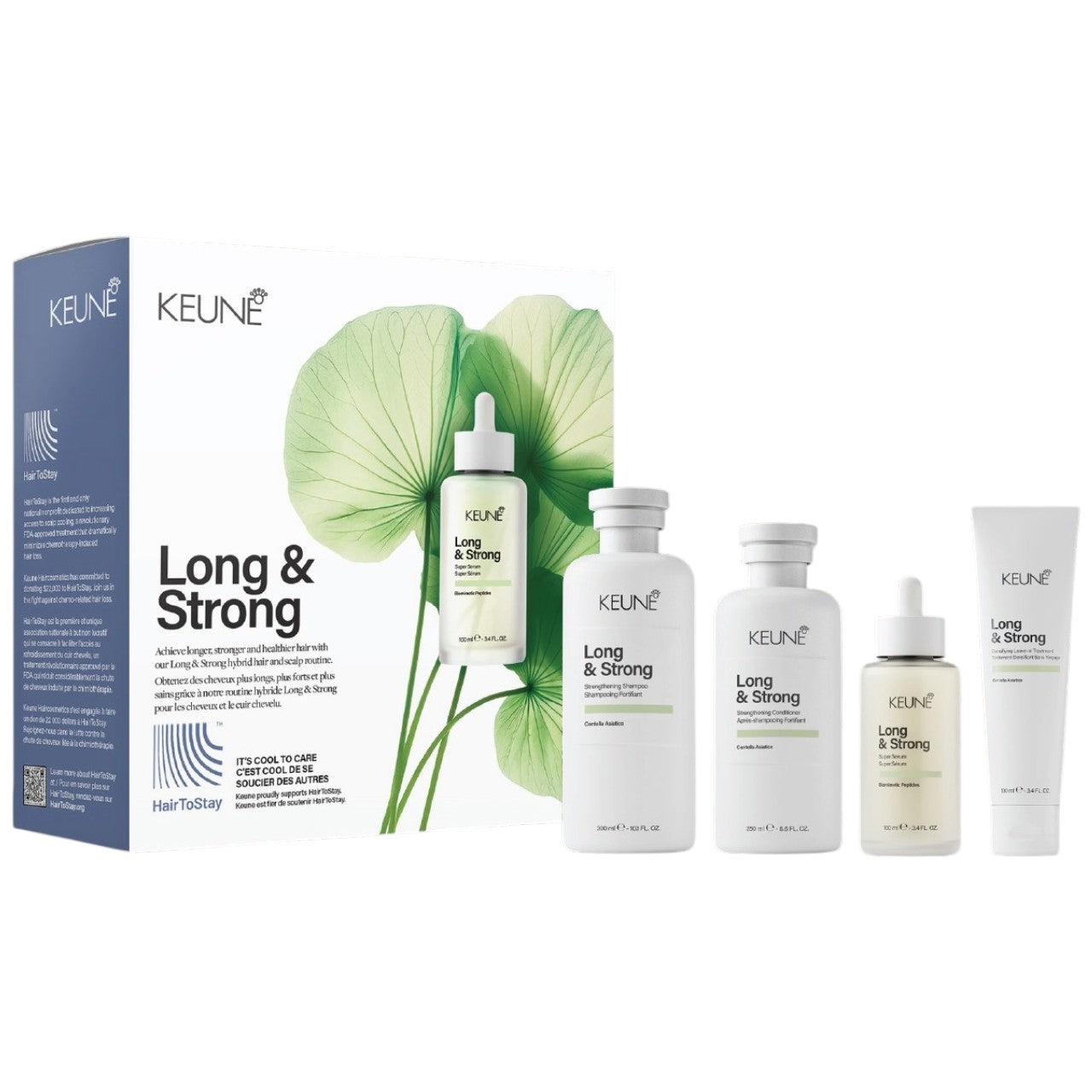 Keune Long & Strong x Hair To Stay Set 4 pc.