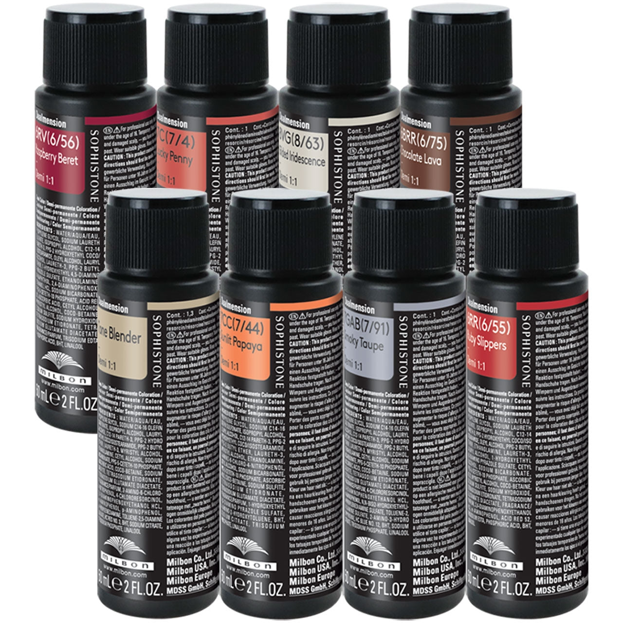 Milbon Dualmension Demi Color 6BRR(6/75)- Chocolate Lava 2 Fl. Oz.