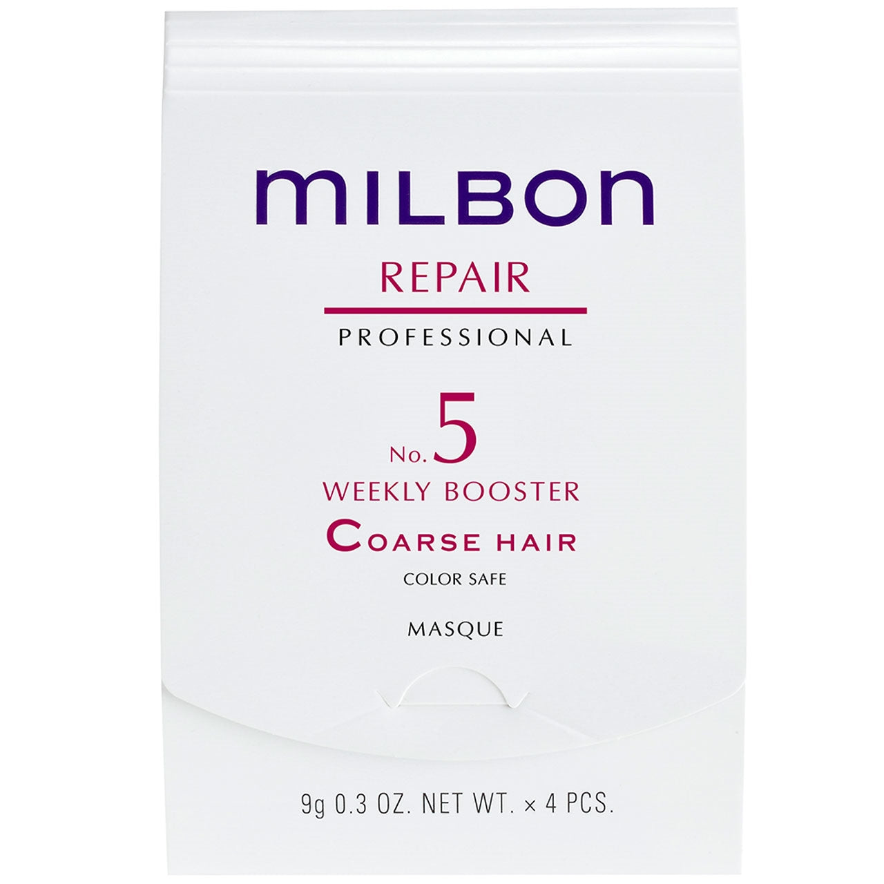 Milbon No.5 WEEKLY BOOSTER Masque - For Coarse Hair 4 pk.