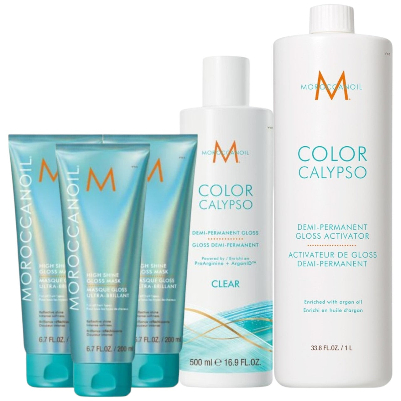 MOROCCANOIL HIGH SHINE GLOSS MASK SALON INTRO 9 pc.