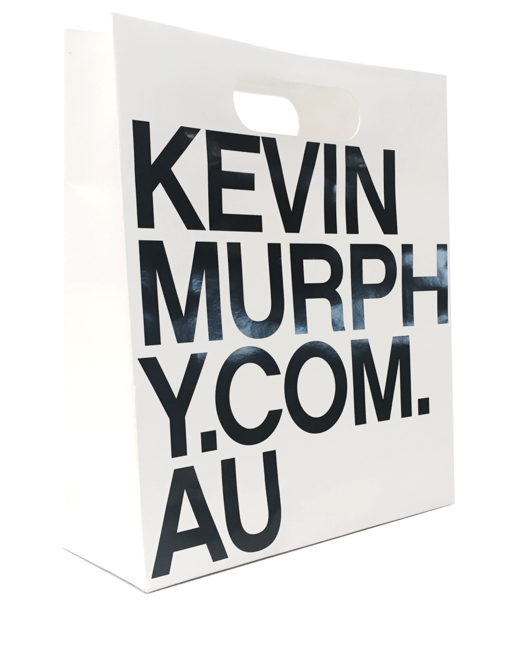 KEVIN.MURPHY Large Paper Retail Bag- White 7 inch x 5.1 inch x 35 inch