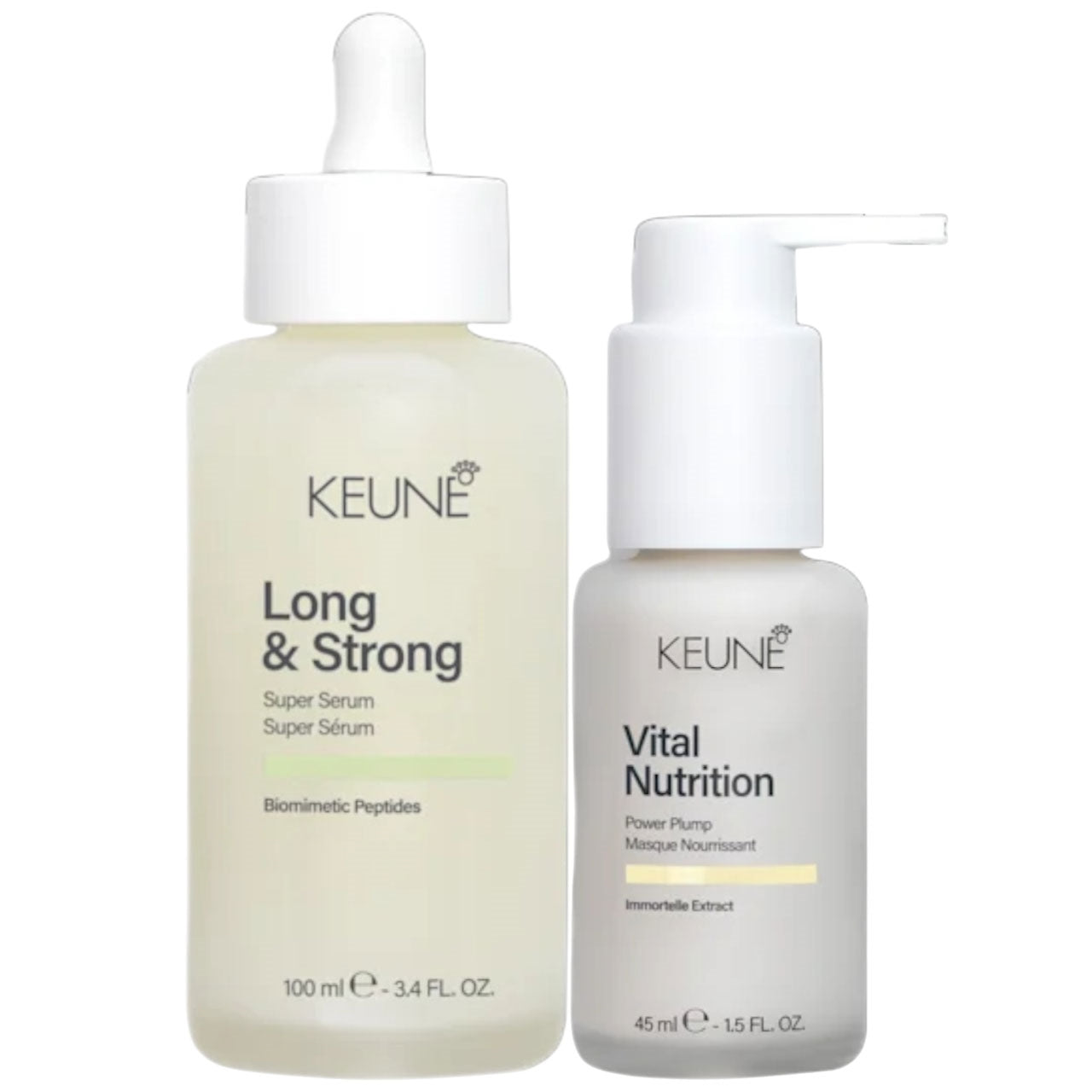 Keune Care Vital Nutrition Power Plump and Care Long & Strong Super Serum 2 pc.