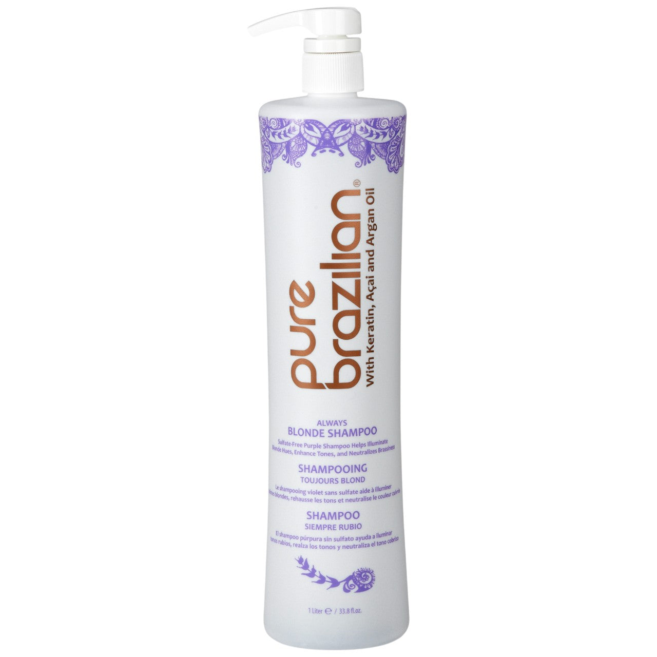 pure brazilian ALWAYS BLONDE SHAMPOO Liter