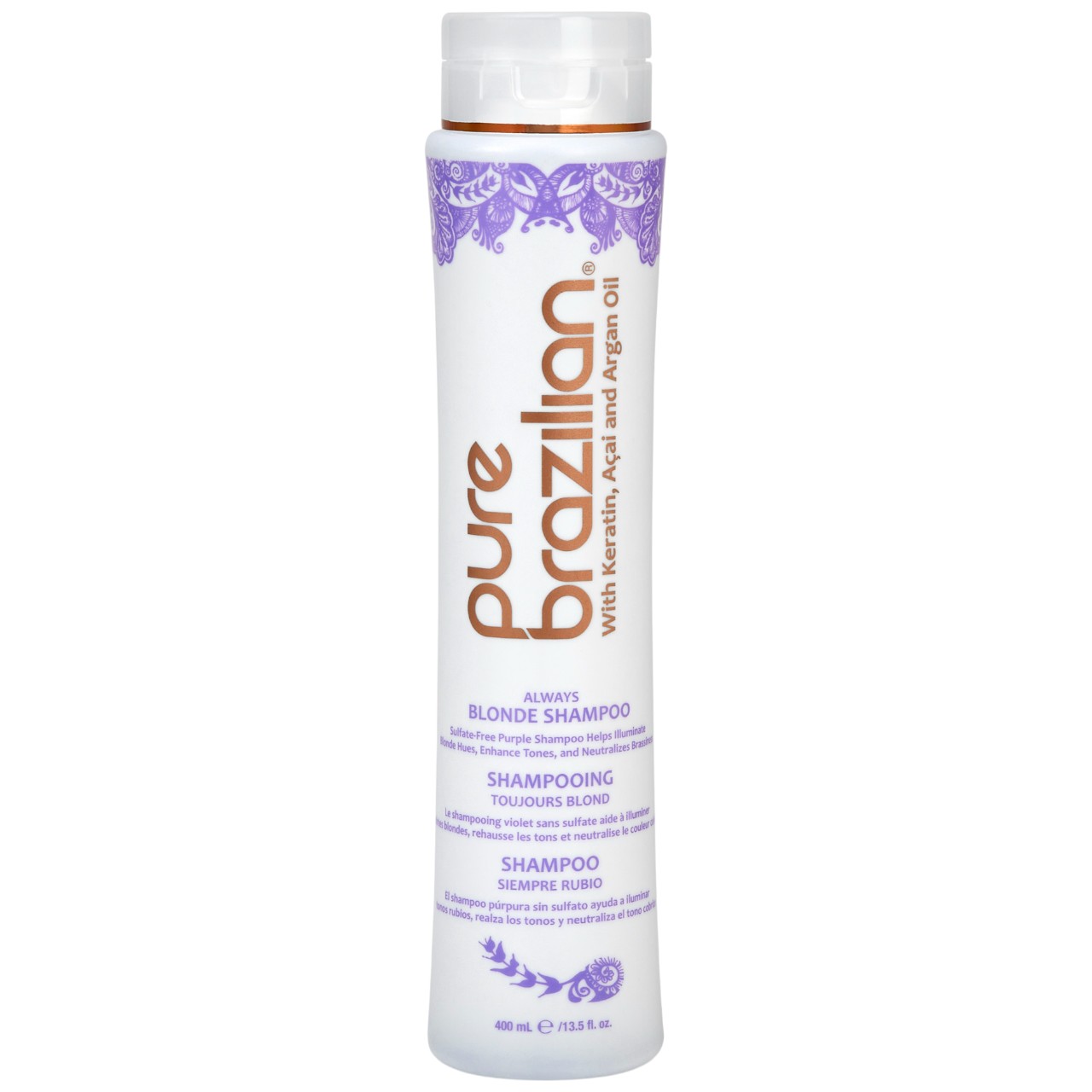 pure brazilian ALWAYS BLONDE SHAMPOO 13.5 Fl. Oz.
